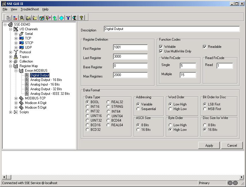 MODBUS Register Map